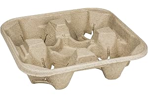 Karat C5000 Beverage Holder - 300-Count Case of Disposable 8 - 32 Oz Cup Holders