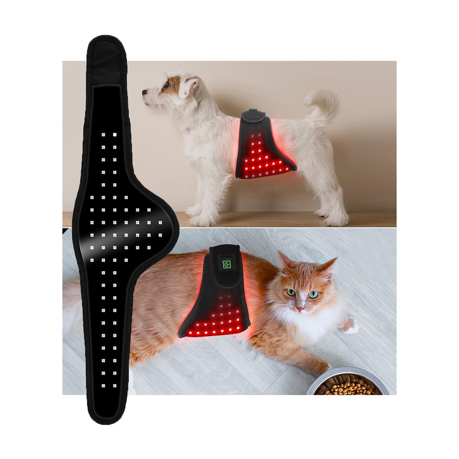 Dispositivo de Terapia física con luz roja, Longitud de Onda de 660 NM + 850 NM, Dispositivo portátil de Terapia con luz infrarroja, para la recuperación del Abdomen, glúteos