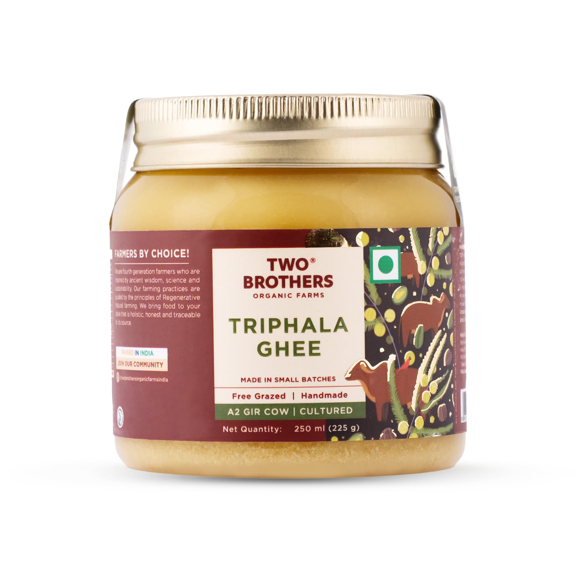 Two Brothers Organic Farms | Triphala Ghee | A2 Cultured | Daily Care & Wellness