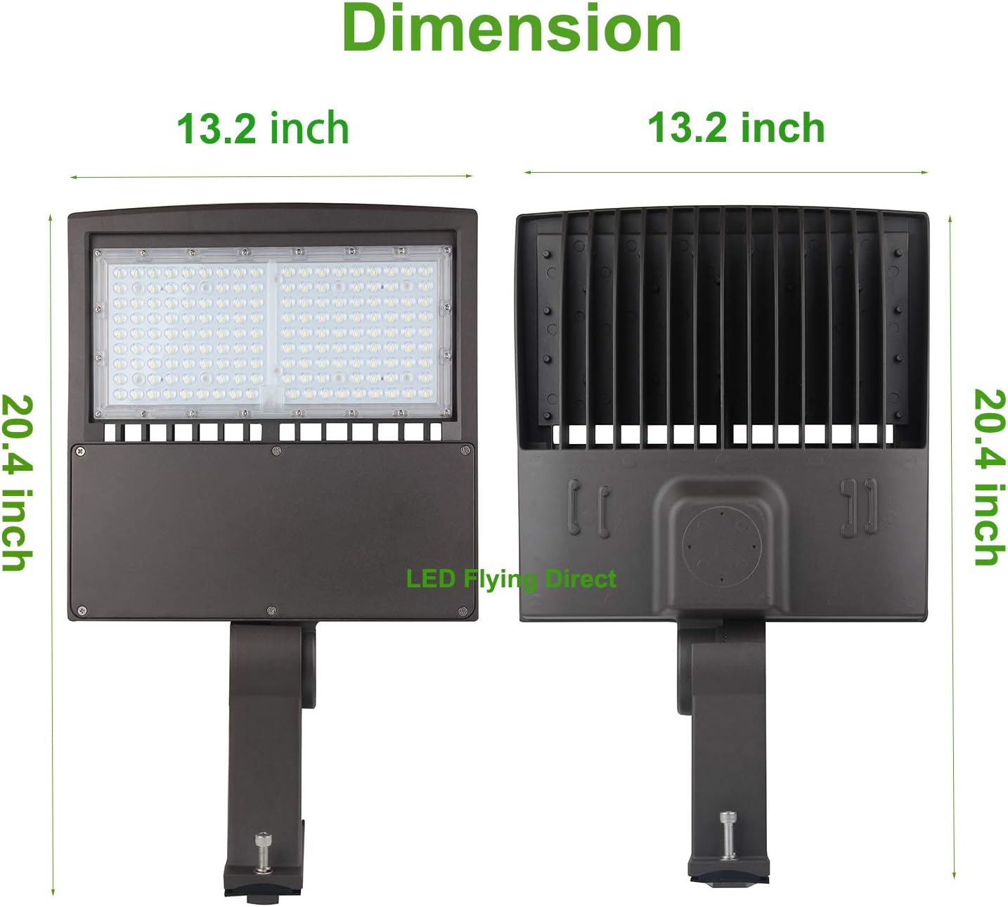 Gеt Dіѕсоunt оƒƒеr LED Parking Lot Shoebox Light 100W, Surge Protection Built-in LED Pole Area Lights, 5000K Daylight, 1-10V Dimmable Commercial Street Security Light, Direct Arms Mount, DLC UL Approved