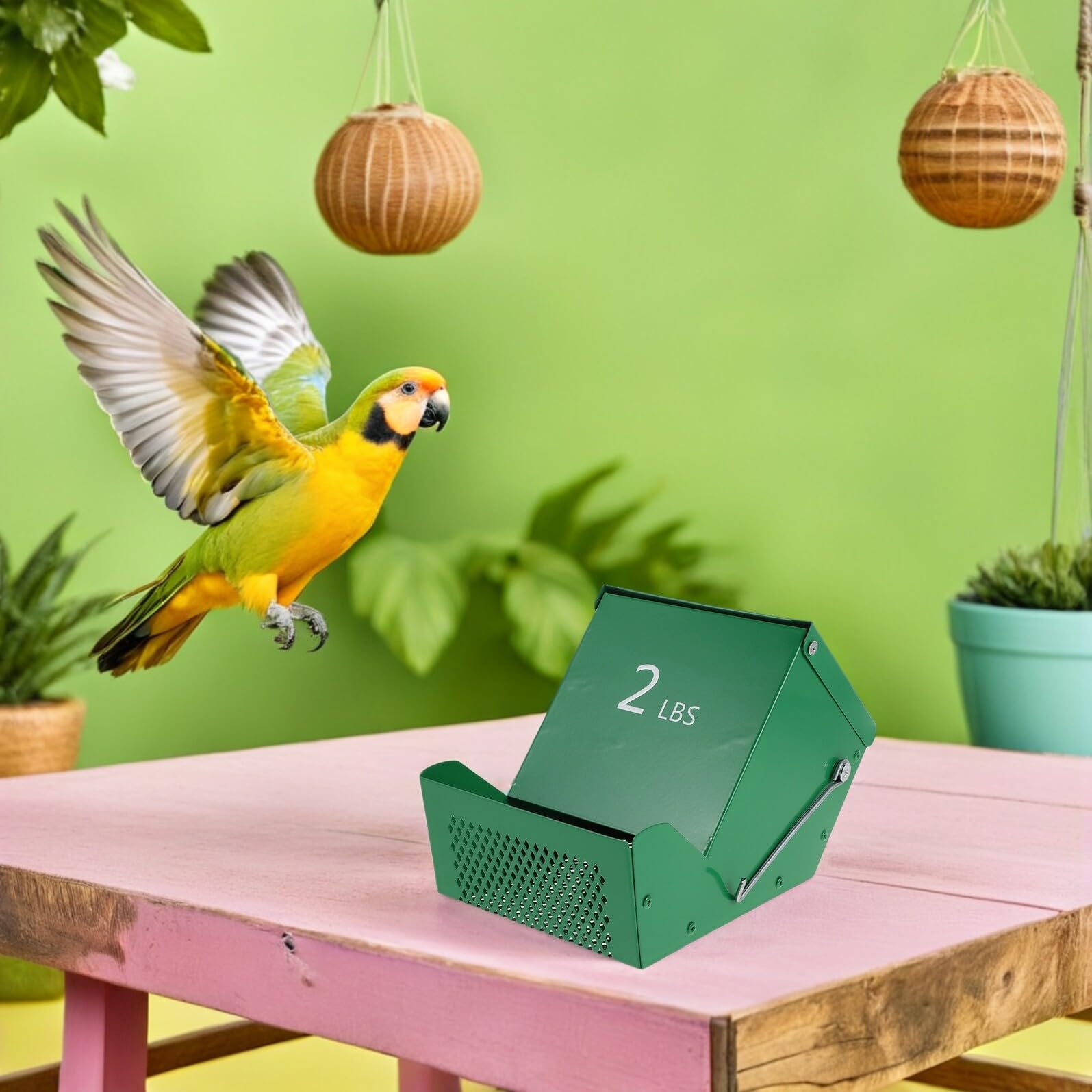 BESTonZON 2 Set Di Contenitori Per Cibo Per Piccoli Animali Mangiatoia Per Roditori Mangiatoia Per Gatti In Metallo Contenitore Per Cibo Per Piccoli Animali