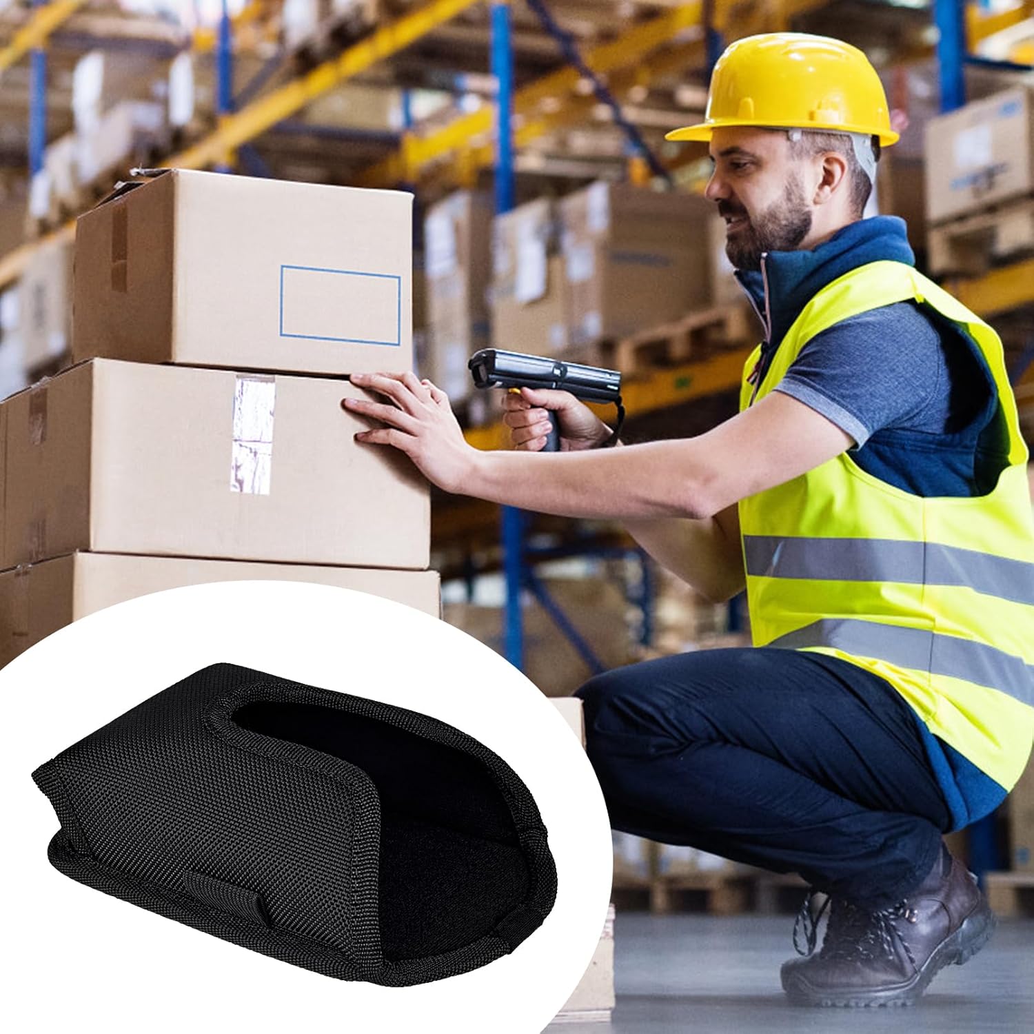 SOGCASE Scanner Holster Handle Series - Thick Quality, Large, Heavy Duty, Sturdy Metal Belt Clip, Durable, Pocket-Friendly, Compatible with Zebra Barcode, Black - Image 7