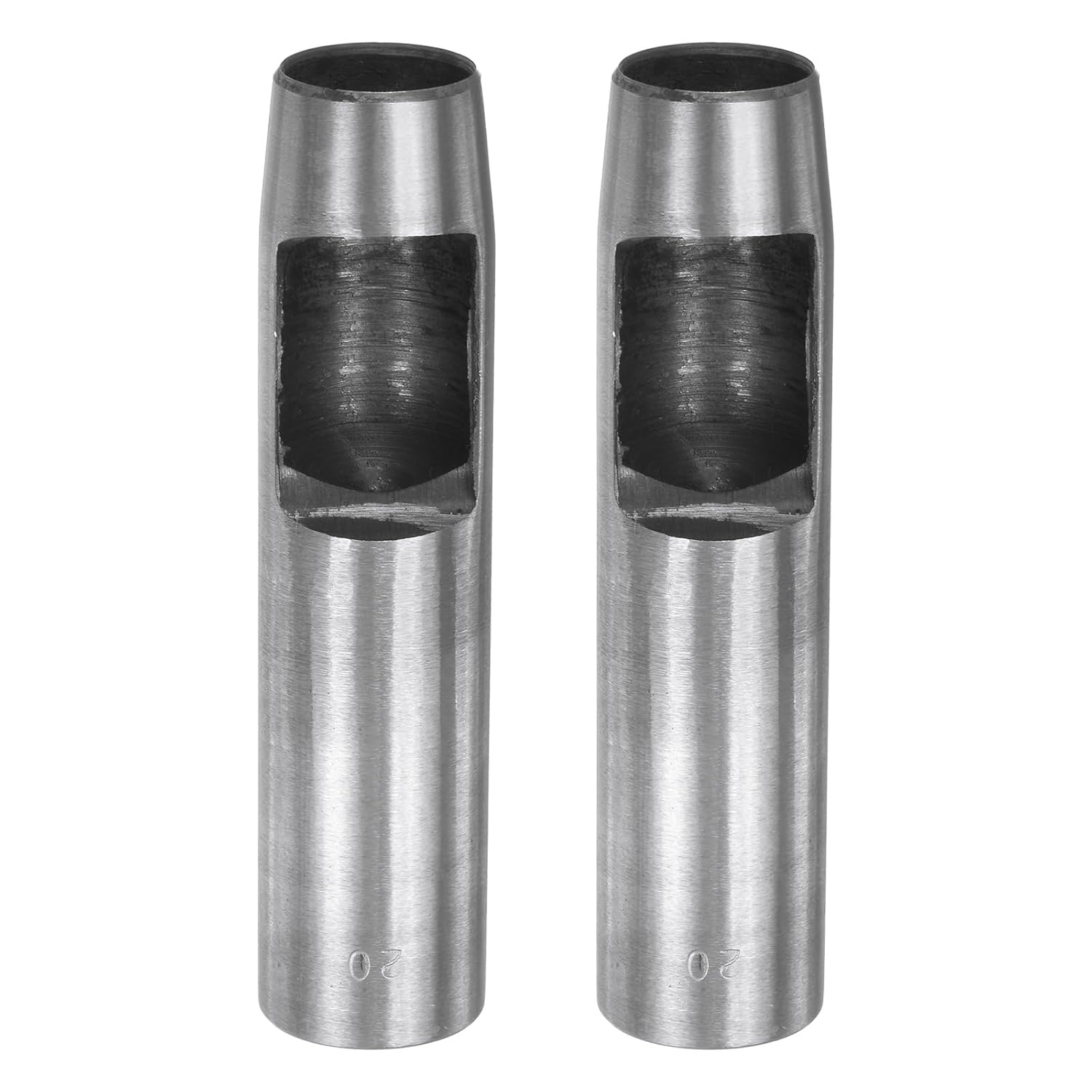 HARFINGTON 2pcs Hollow Punch for Leather 20mm Round Hole Punch Tool for Belt Puncher Carbon Steel Single Punch for Watch Belt Cut Leather Craft Rubber Paper Fabric Plastic Soft Material