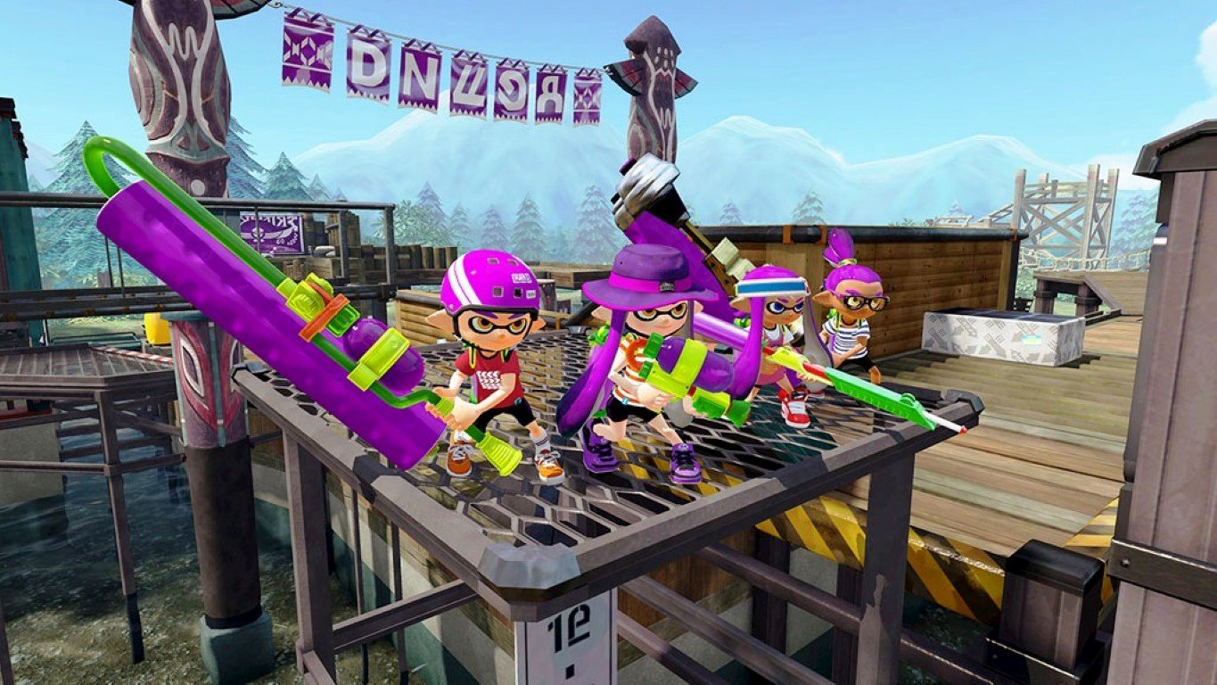Nintendo Switch Consola 32Gb Azul/Rojo Neón + Mario Kart 8 Deluxe + Splatoon 2