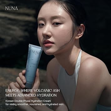 NUNA Double Phase Hydration Cream - Multi-Hyaluronic Acid, Ceramide NP, Camellia Japonica Oil & Extract, Ectoin, Madecassoside, 2.71 fl oz