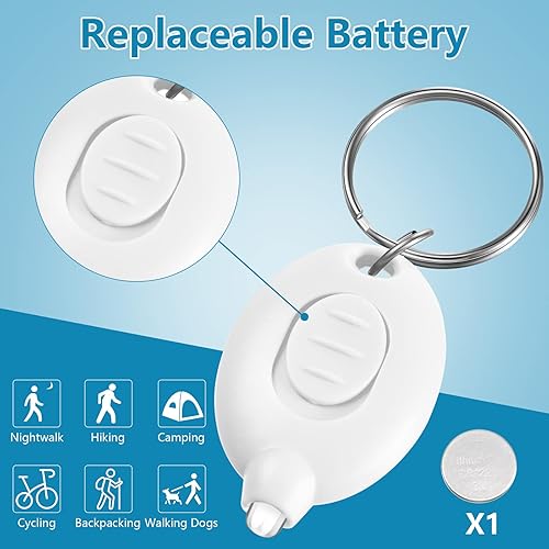 Miniatura 3 de 70 piezas de mini llavero LED linterna mini llavero linterna insignia luces para enfermeras llavero luz antorcha lámpara de luz con carcasa de haz