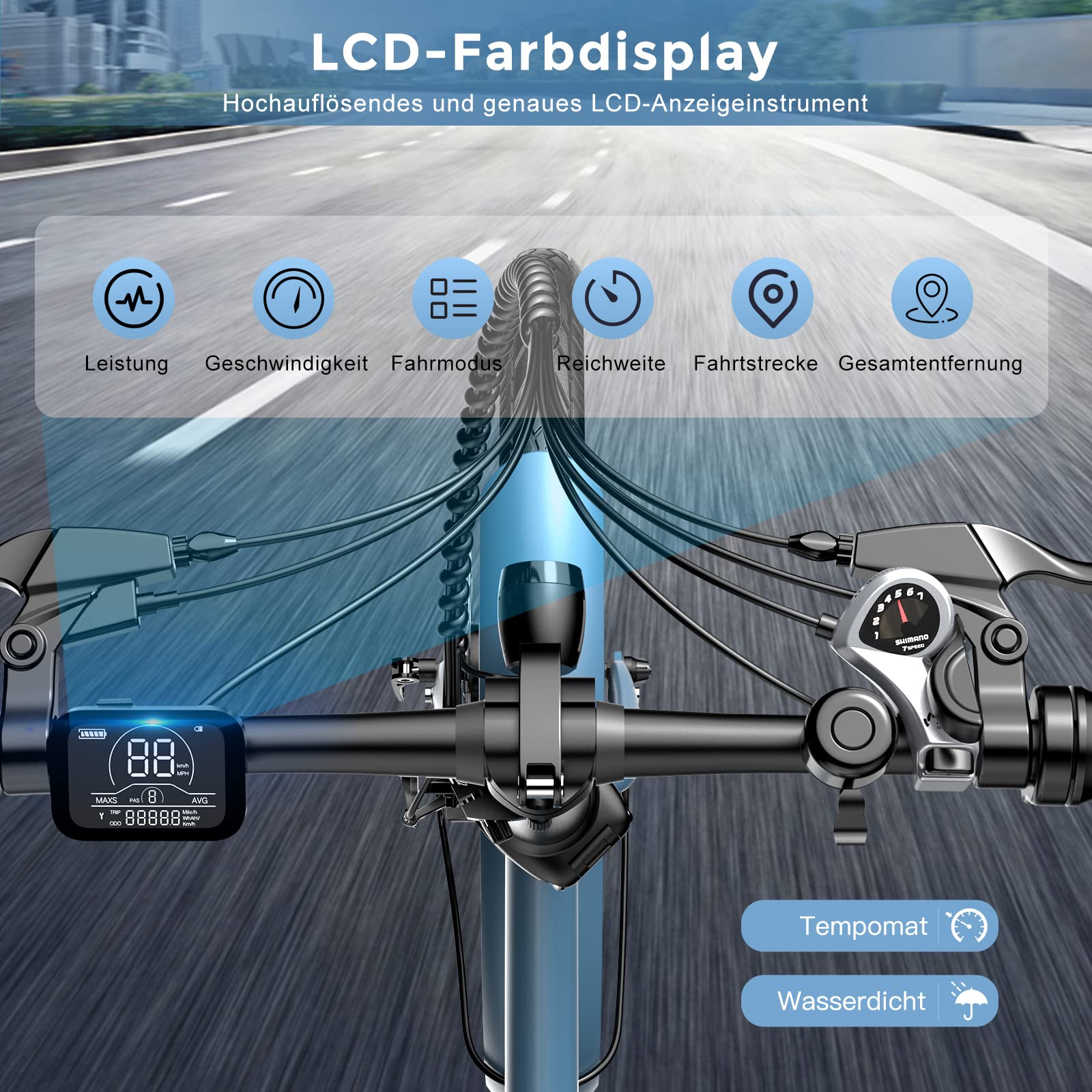 Fafrees E-Bike Klapprad 20 Zoll, Elektrofahrrad Ebike Herren 36V 16.75Ah/20Ah Akku, E-Fahrrad Damen 250W, Pedelec 25km/h, Reichweite bis zu 130 km, F20 Light