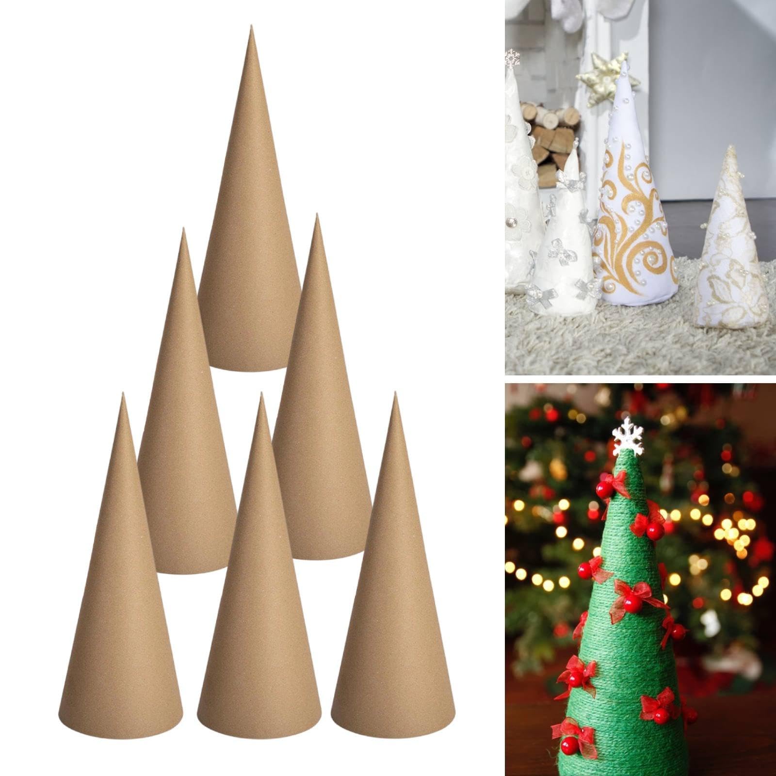 F Fityle 6 carta con base aperta per lavori creativi fai da te, decorazioni per albero di Natale, scrapbooking, cappelli per feste di, 30 Cm