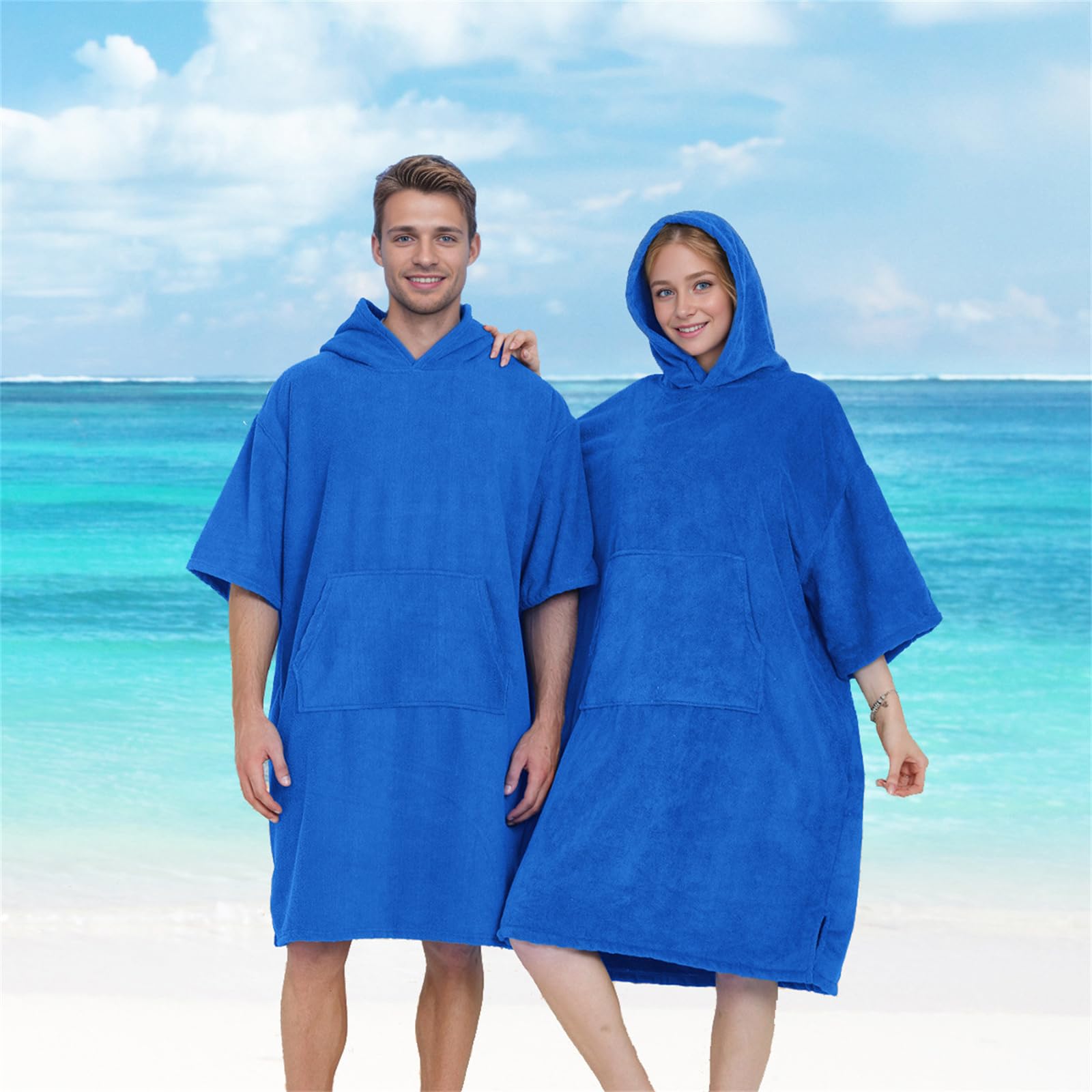 Serviette de bain absorbante avec manches à séchage rapide, texture microfibre pour homme et femme, parfaite pour les voyages et les sports de plein air, peignoir de surf en microfibre