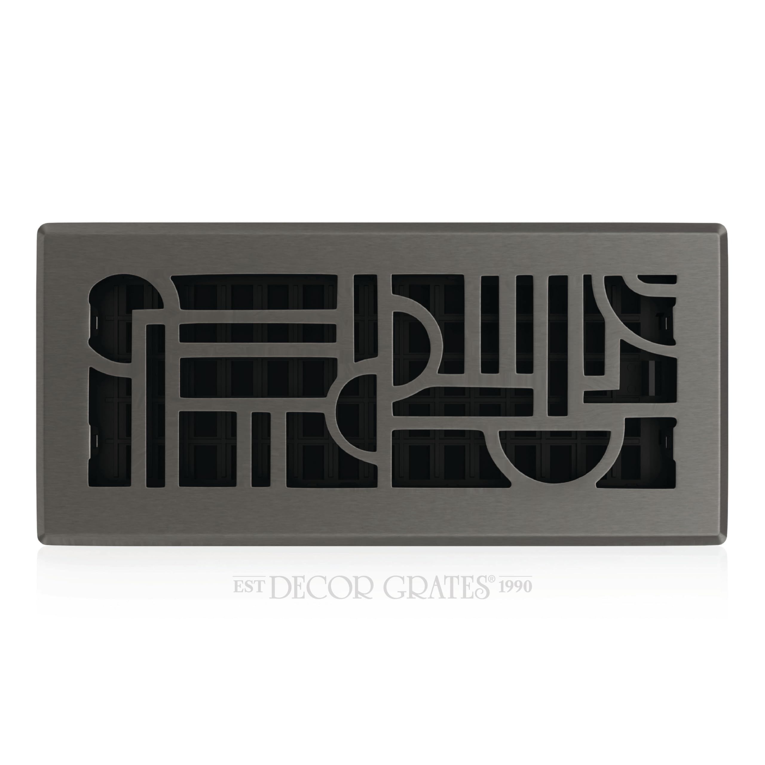 Decor Grates ADH410-GM Floor Register, 4x10, Gun Metal