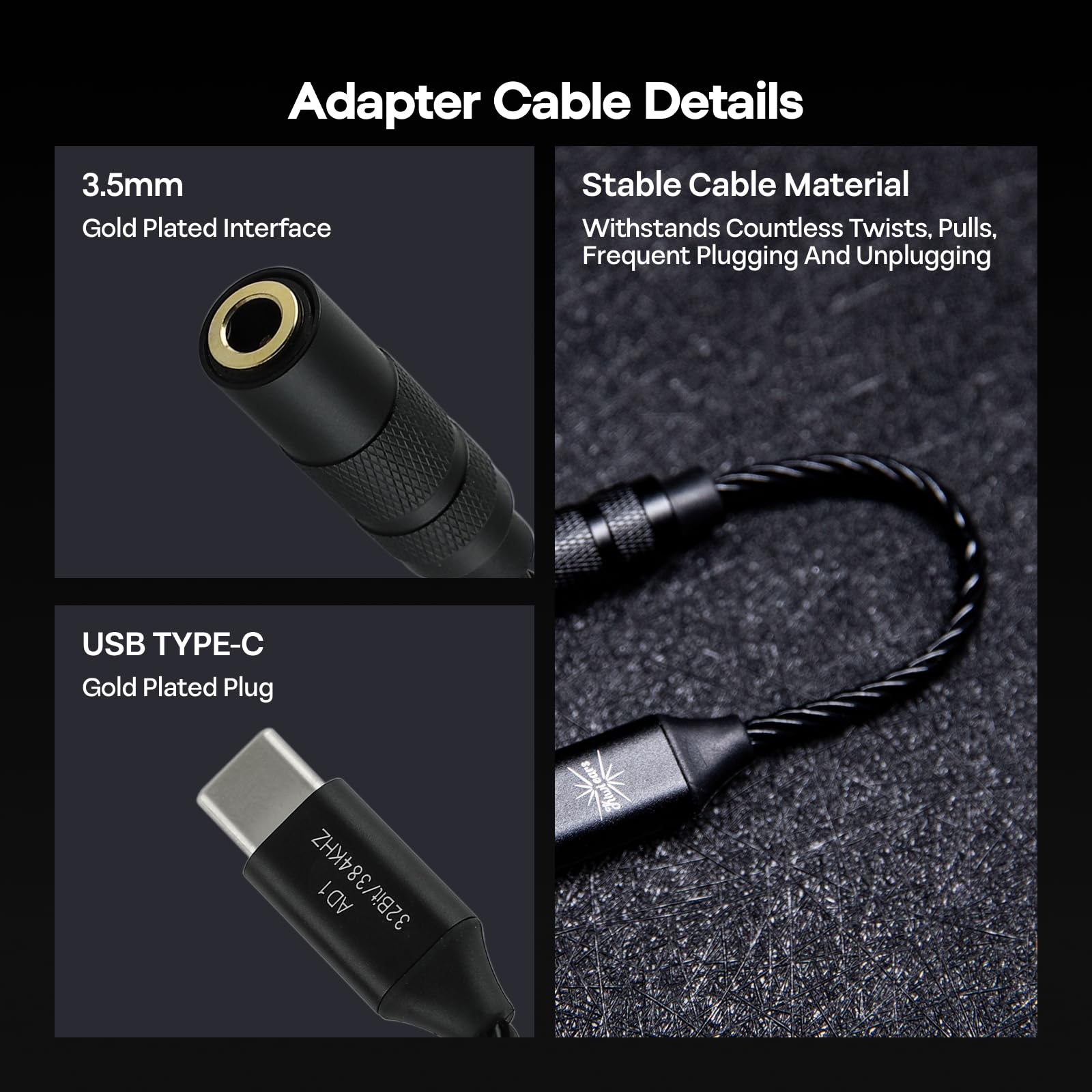Linsoul Kiwi Ears Astral 1DD+6BA In Ear Monitor Ibrido,Cuffie cablate,Auricolari HiFi per Studio di Registrazione + Kiwi Ears AD1 Adattatore DAC per Cuffie da Type-C a 3,5mm Femmina