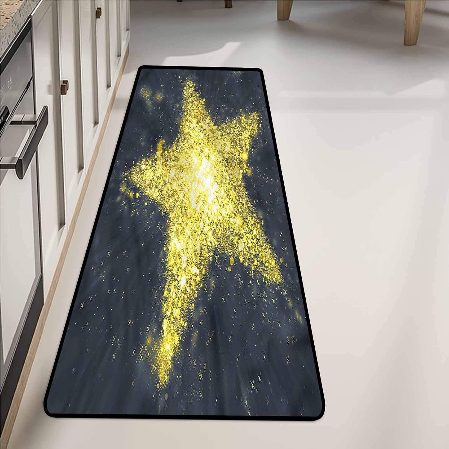 Rug Runners 20 x 59 Inch, Stars Big Star Icon Universe Slip