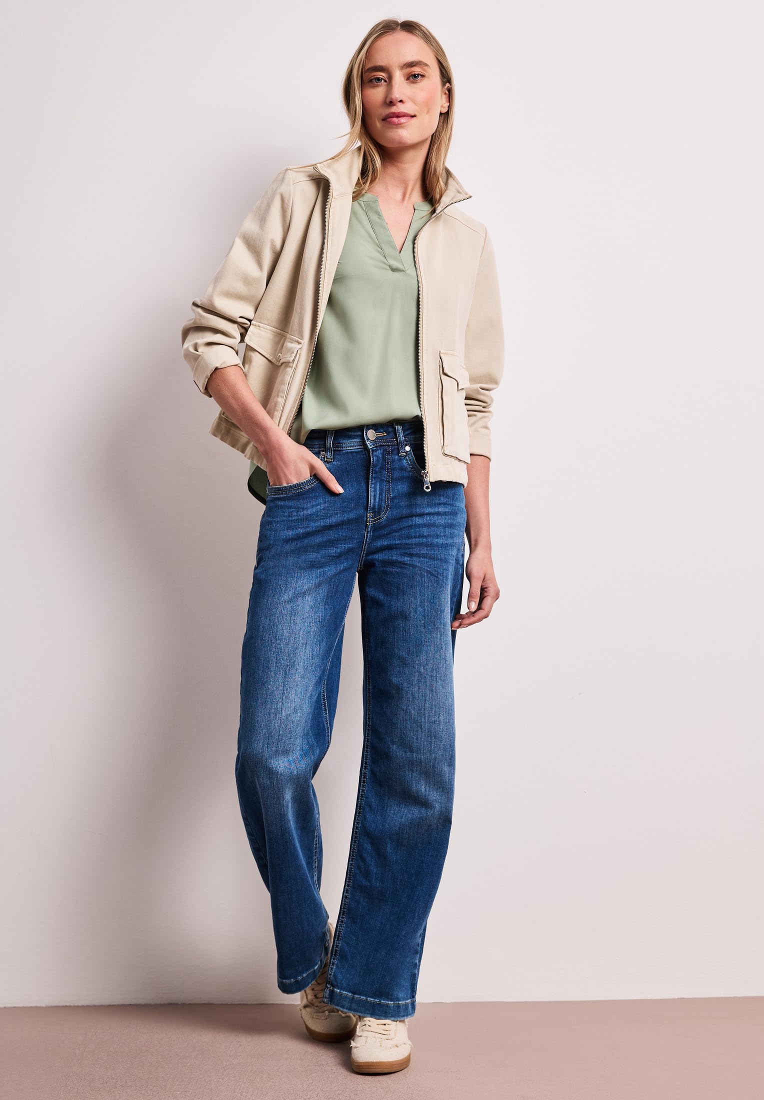 Street One 3412925 Blusa Turn-Up Mujer (Pack de 1)