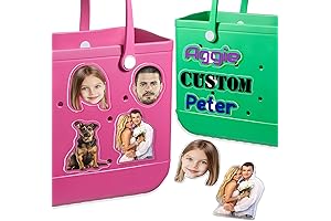 Personalized Charms for Bogg Bag, Photo Text Customized Beach Bag Charms