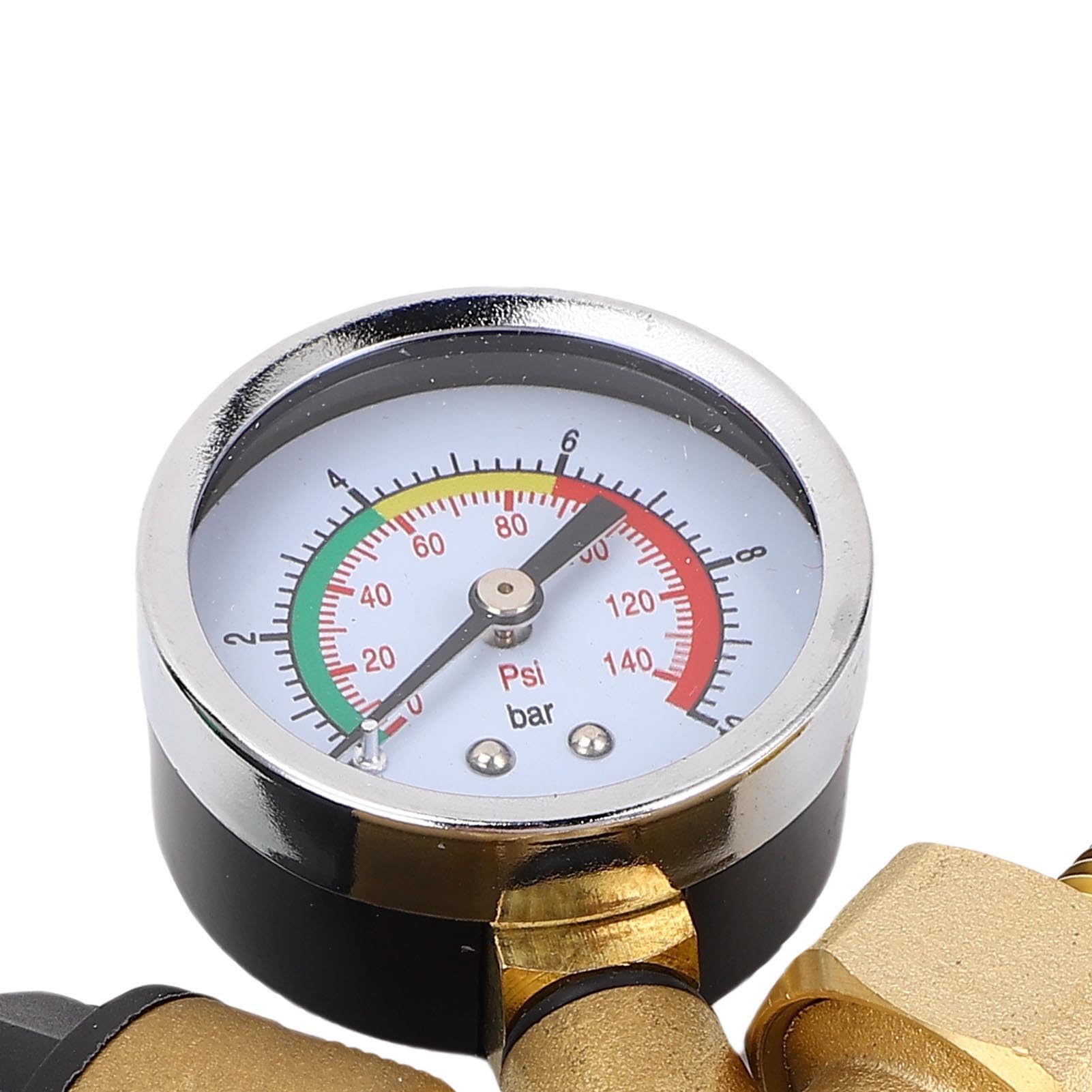 Jectse Regolatore di Pressione Dell'acqua Regolabile Riduttore di Pressione Dell'acqua Efficiente per Scaldabagni a Gas Senza Serbatoio Ottone (1/2 pollice (DN15))