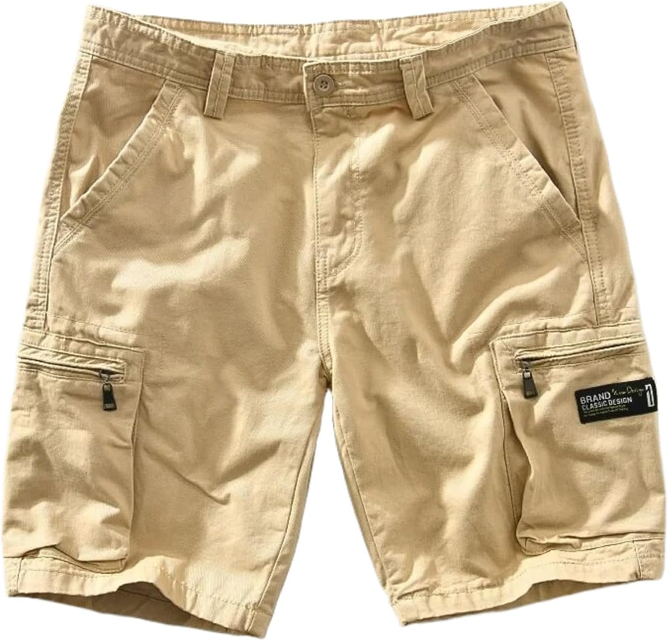 Summer Male Cargo Five Point Pants Men's Workwear Cotton Washed Multi Pocket Shorts Pants