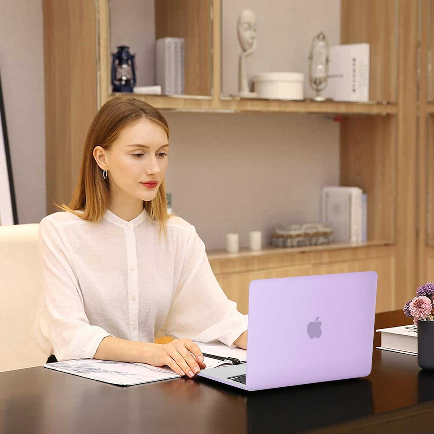 MOSISO Compatible with MacBook Air 13 inch Case 2026 2025 2024 2023 2022 M4 A3240 M3 A3113 M2 A2681,Plastic Hard Shell&Keyboard Cover&Screen Film&Pouch for MacBook Air 13.6 inch Case, Purple - Image 6