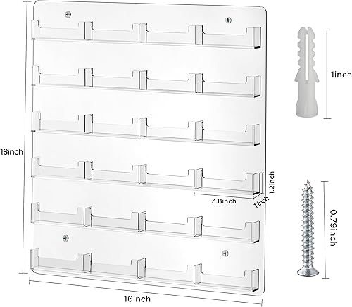 Miniatura 9 de HBlife Soporte para tarjetas de visita de acrílico transparente, soporte de pared, organizador de múltiples tarjetas para tarjetas de regalo y