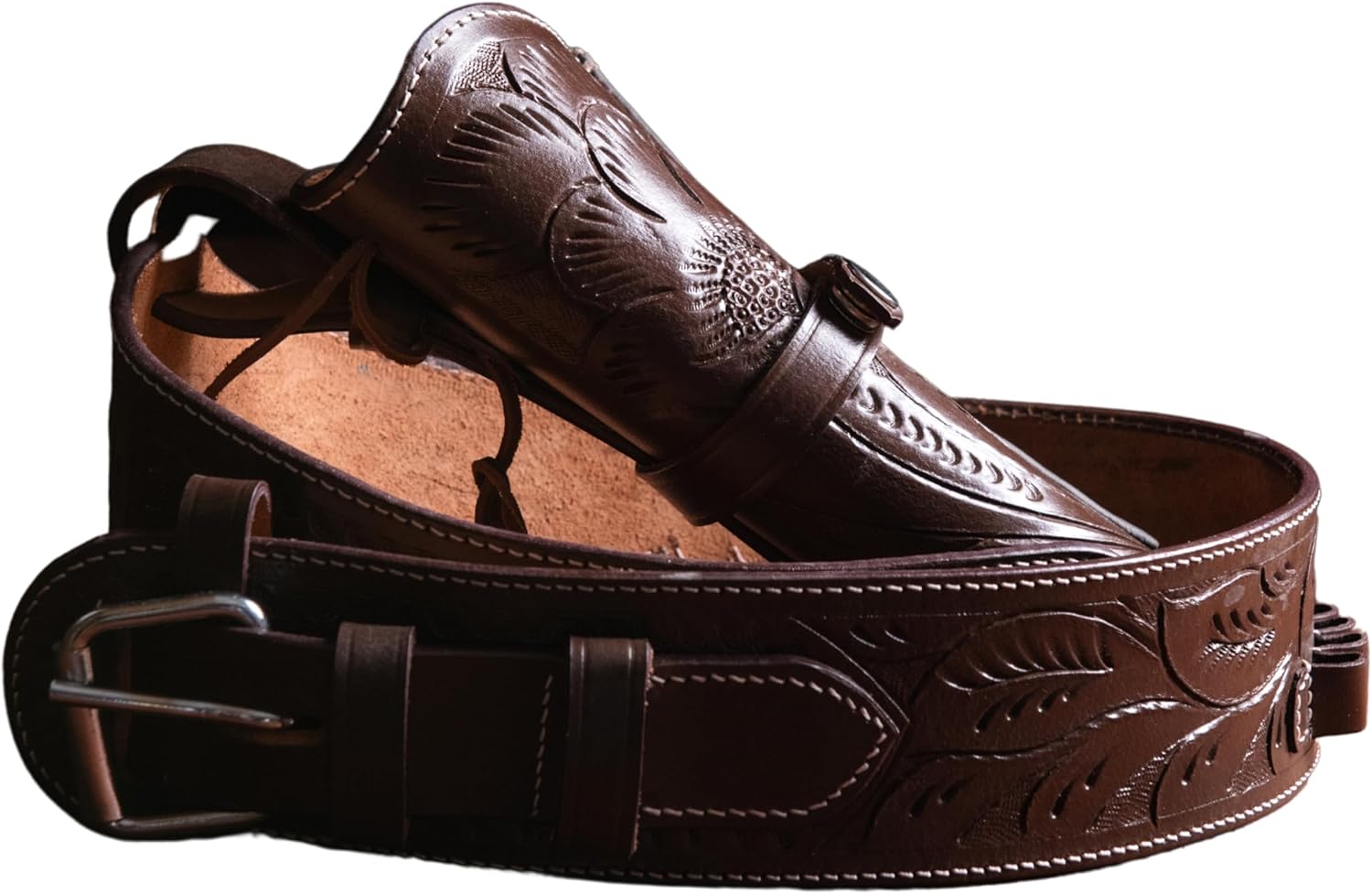 Hulara Full Grain Buff Leather 22 Caliber Plain Western Holster Heritage Rough Rider 22 Holster Western Gun Belt Heritage 22 Holster Cowboy Holster Wrangler Holster 22 Revolver Holster