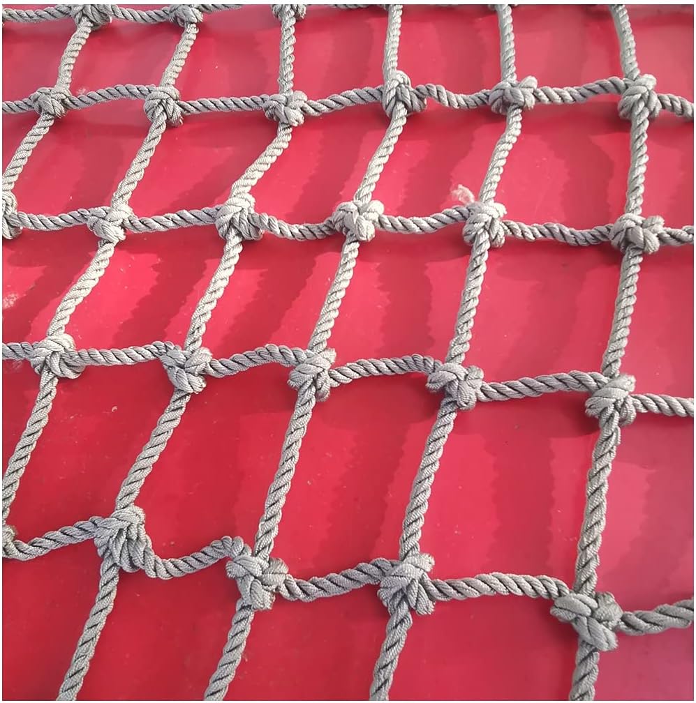 Children's Polyamide Climbing Frame Net, Strong Rope Netting Climbing Cargo, Plant Support Network, for Kids Training Equipment(8mm-6cm,2X2m/6.6X6.6ft)