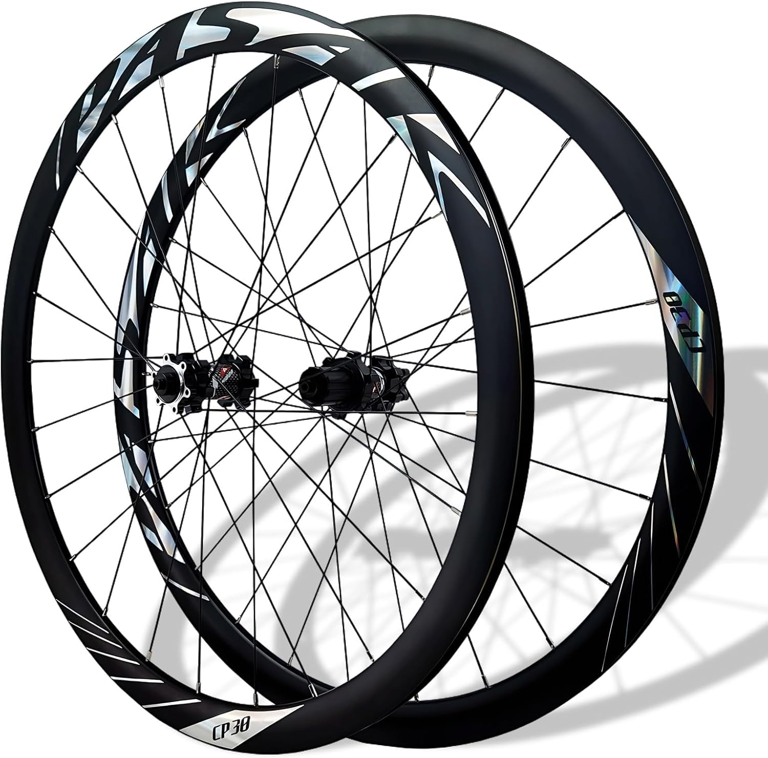700C Ruedas Delanteras Y Traseras De Bicicleta De Carretera Juego De Ruedas De Liberación Rápida Llantas De Doble Conificado Freno De Disco 100/135Mm 24H Bujes para 8-12 Velocidades