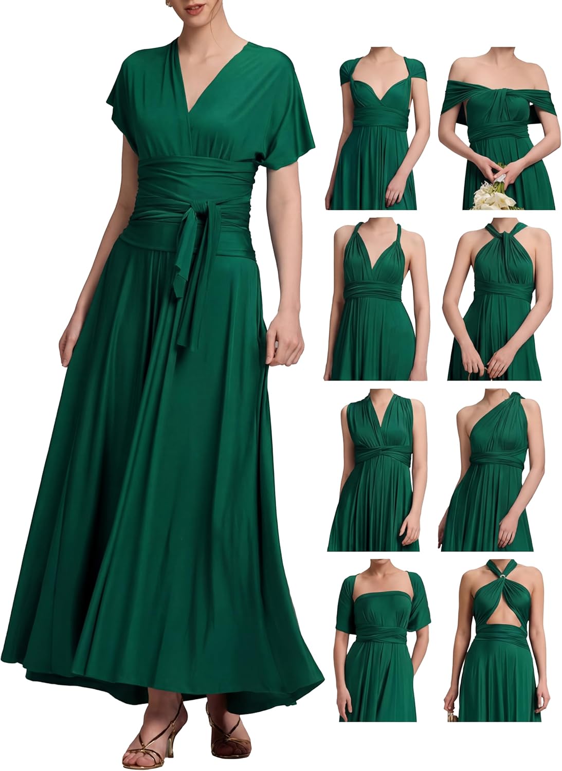 Ever-Pretty Women's Formal Maxi Convertible Multiway Dress Infinity Bridesmaid Dress for Weddings Prom Evening Gowns 02410