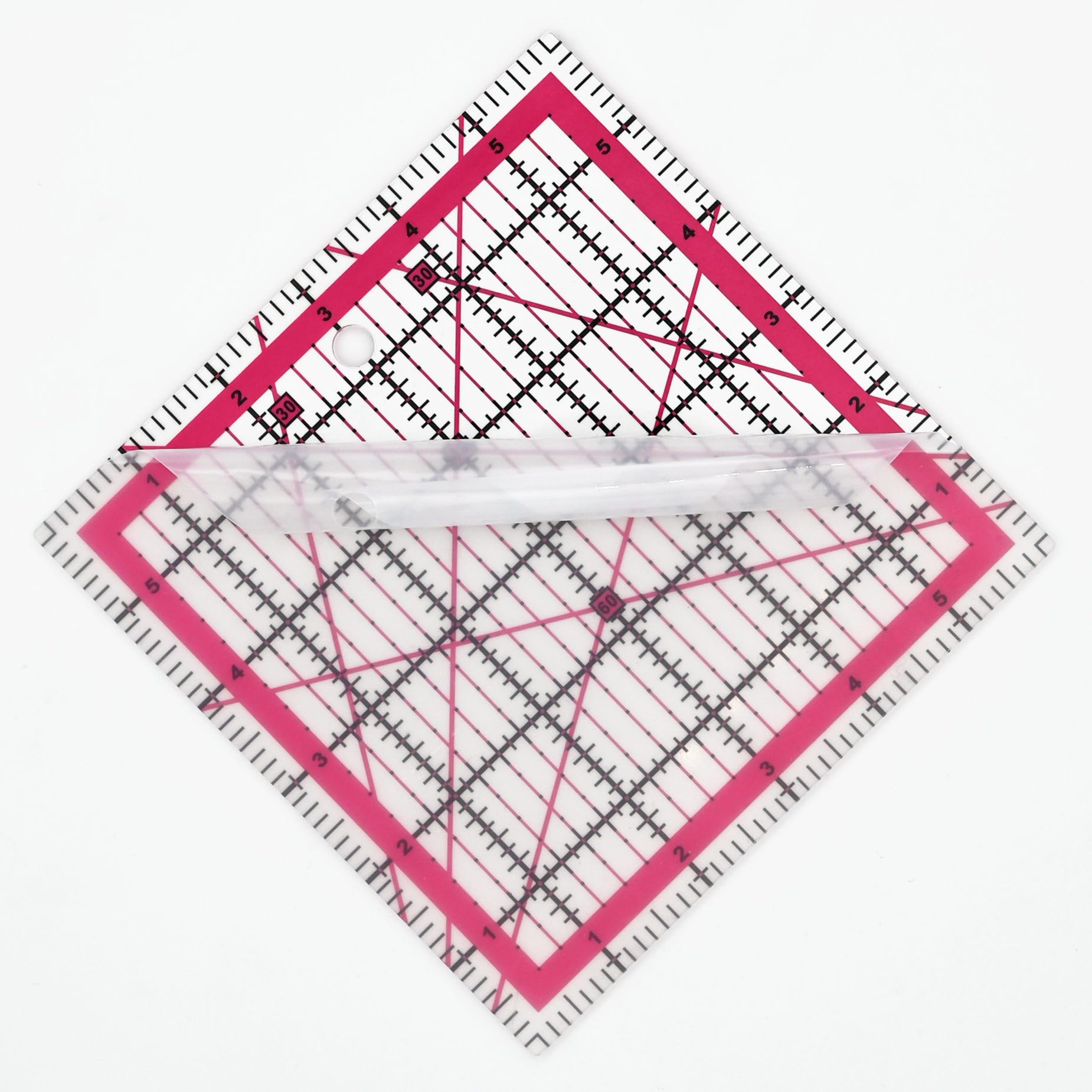 Quilting Rulers, Sewing Rulers, 4 Piece Quilting Square Templates(9.5"X9.5",6"X6",4.5"X4.5",2.5"X2.5")