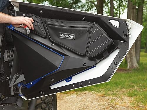 Miniatura 5 de SuperATV Bolsas de puerta para Polaris RZR PRO XPPRO XP 4 2020-2024  Incluye 2 bolsas  Uso con puertas Polaris RZR  Protectores de rodilla