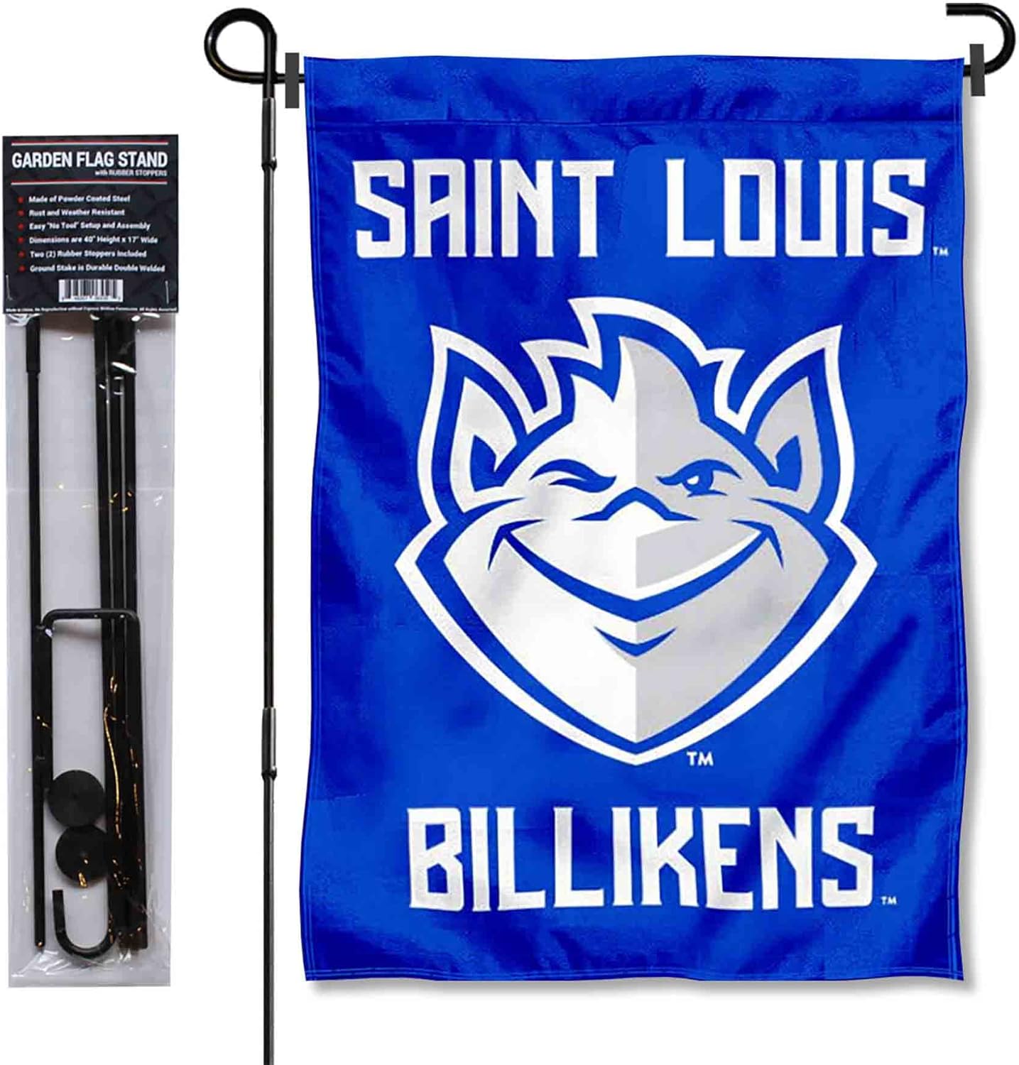 St. Louis Billikens Garden Flag with Pole Stand Holder