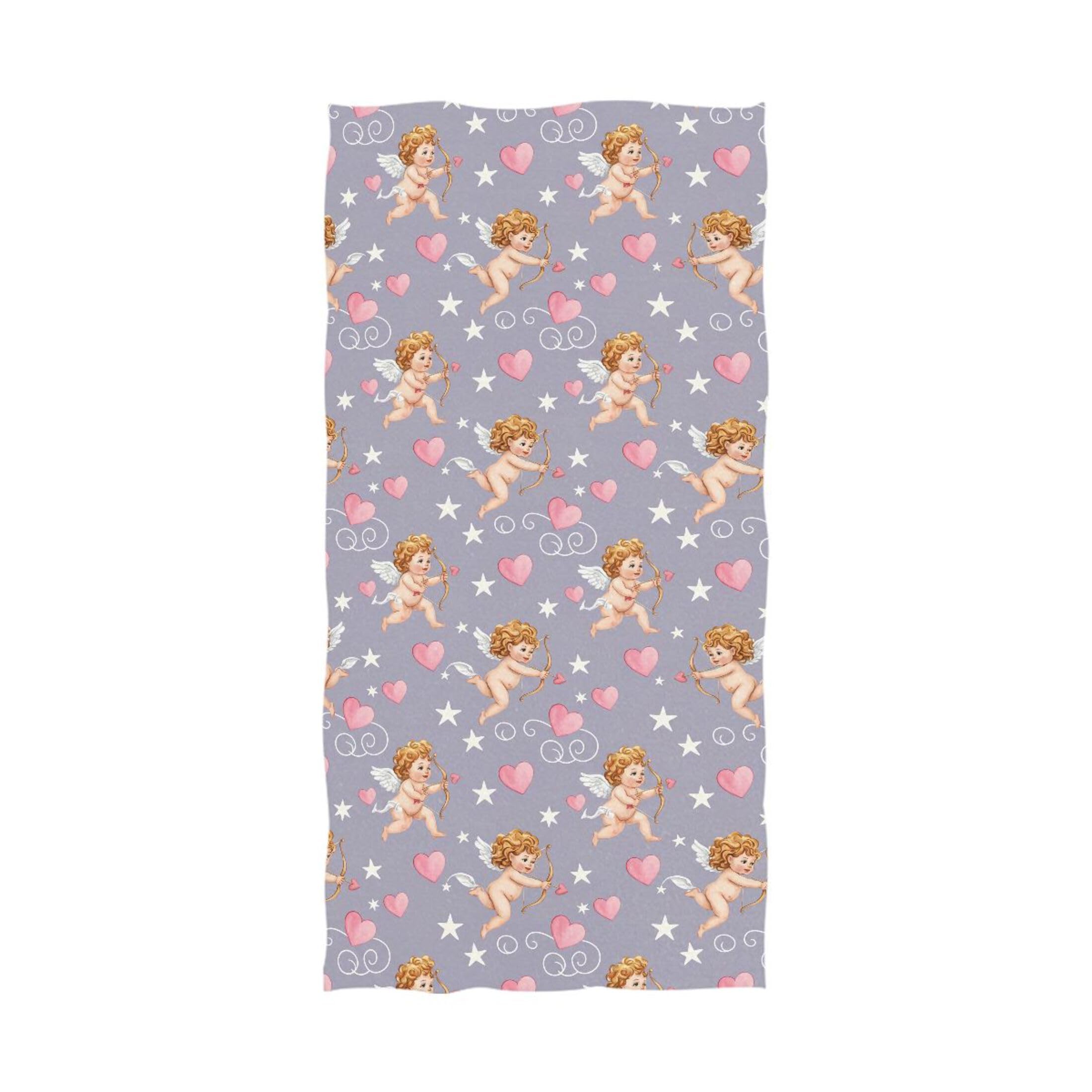 Kutsu Cupid Bath Towel, Highly Absorbent Cotton Soft Bath Hand Towel for Bathroom Kitchen Hotel Spa, 64 x 32 In
