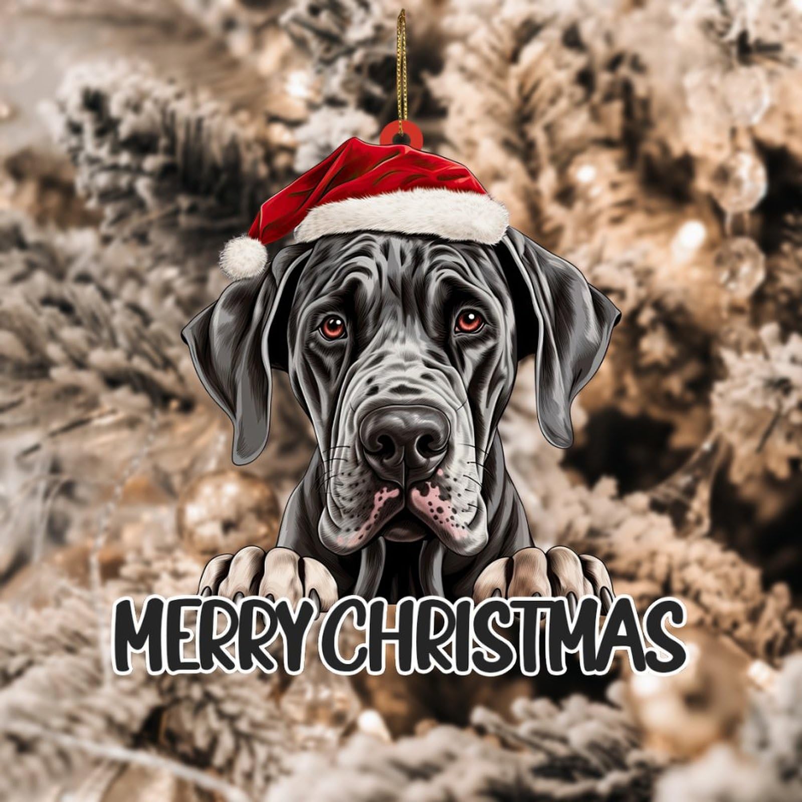 SignPirates Wandschild „Great Dane“ – 25,4x25,4 Cm, Diamantform, Wetterfest – Für Indoor & Outdoor