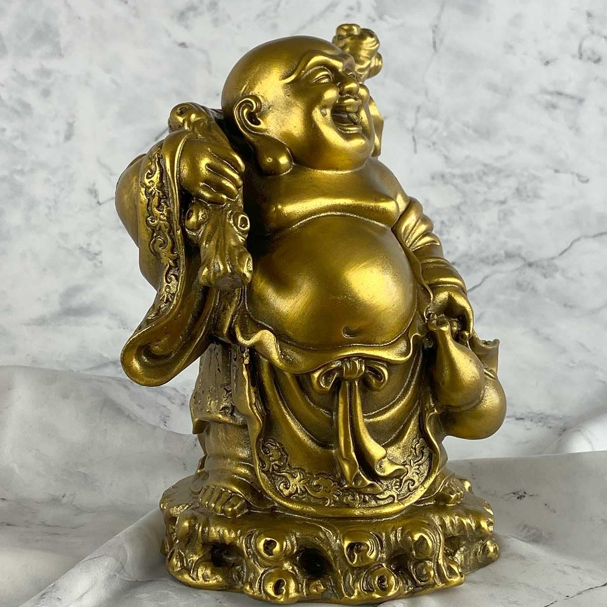Amazon｜布袋様 布袋尊 置物 銅製 中 大 特大 縁起 ご利益 開運 贈り物