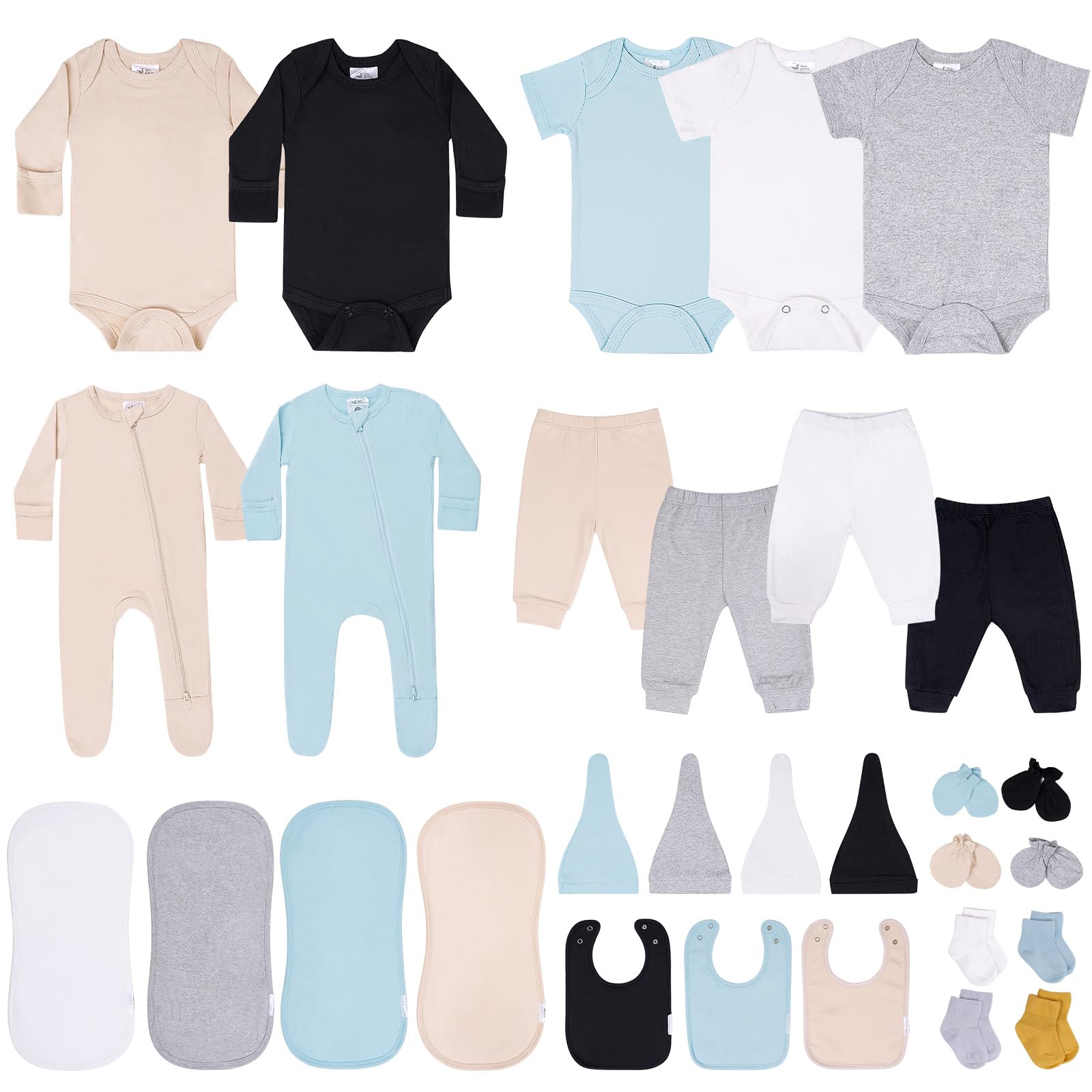 Baby Layette Gift Set for Boys 30 Piece Set Newborn to 6 Months Baby Boy Clothes Baby Sets