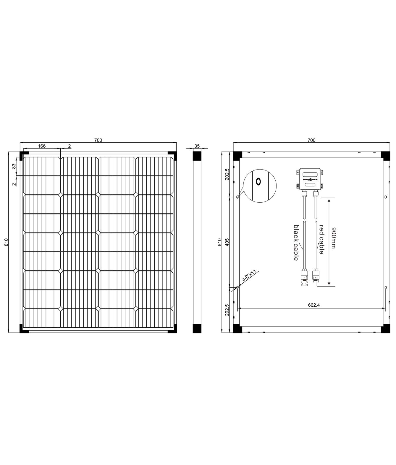 enjoy solar® Panel Solar Monocristalino 100W 12V (XL) - Células PERC 166x166mm con 9 busbars – Ideal para autocaravanas, instalaciones en balcones, casas de jardín y embarcaciones
