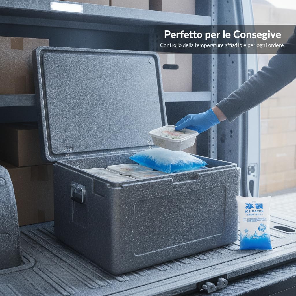 Contenitore Professionale per Alimenti Caldi, Box Isotermico Riutilizzabile, per consegne