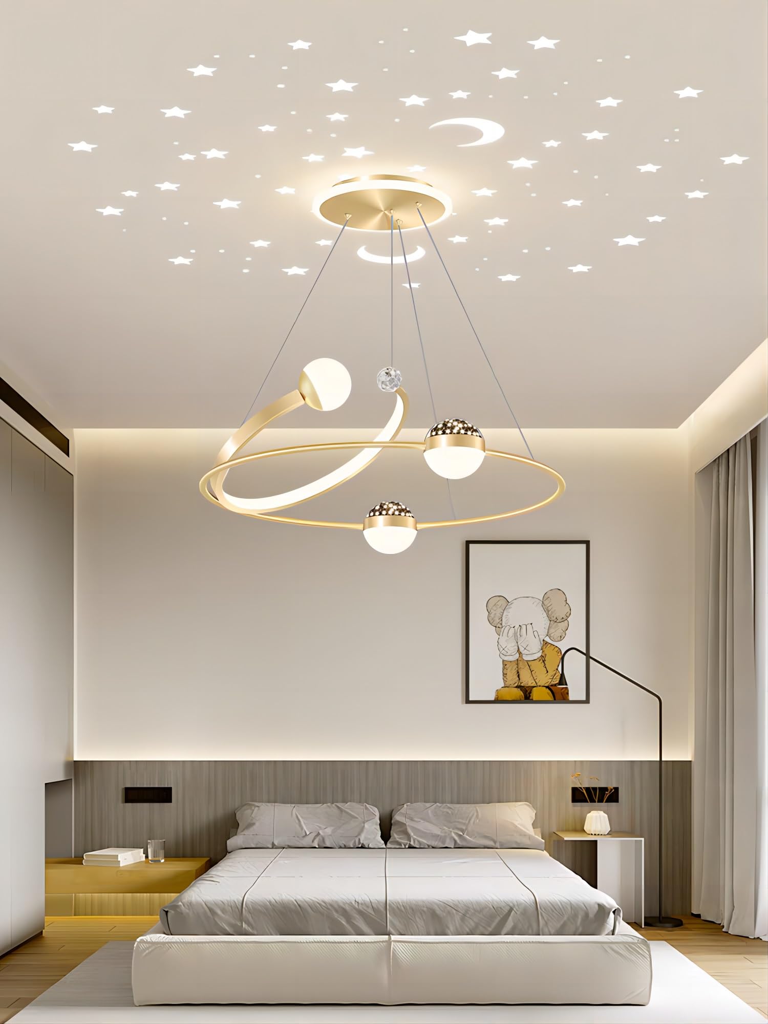 Lampada da tavolo da pranzo creativa LED den 48W lampadario telecomando dimmerabile isola cucina design classico moderno altezza regolabile lampada a sospensione bar ristorante soggiorno camera da le