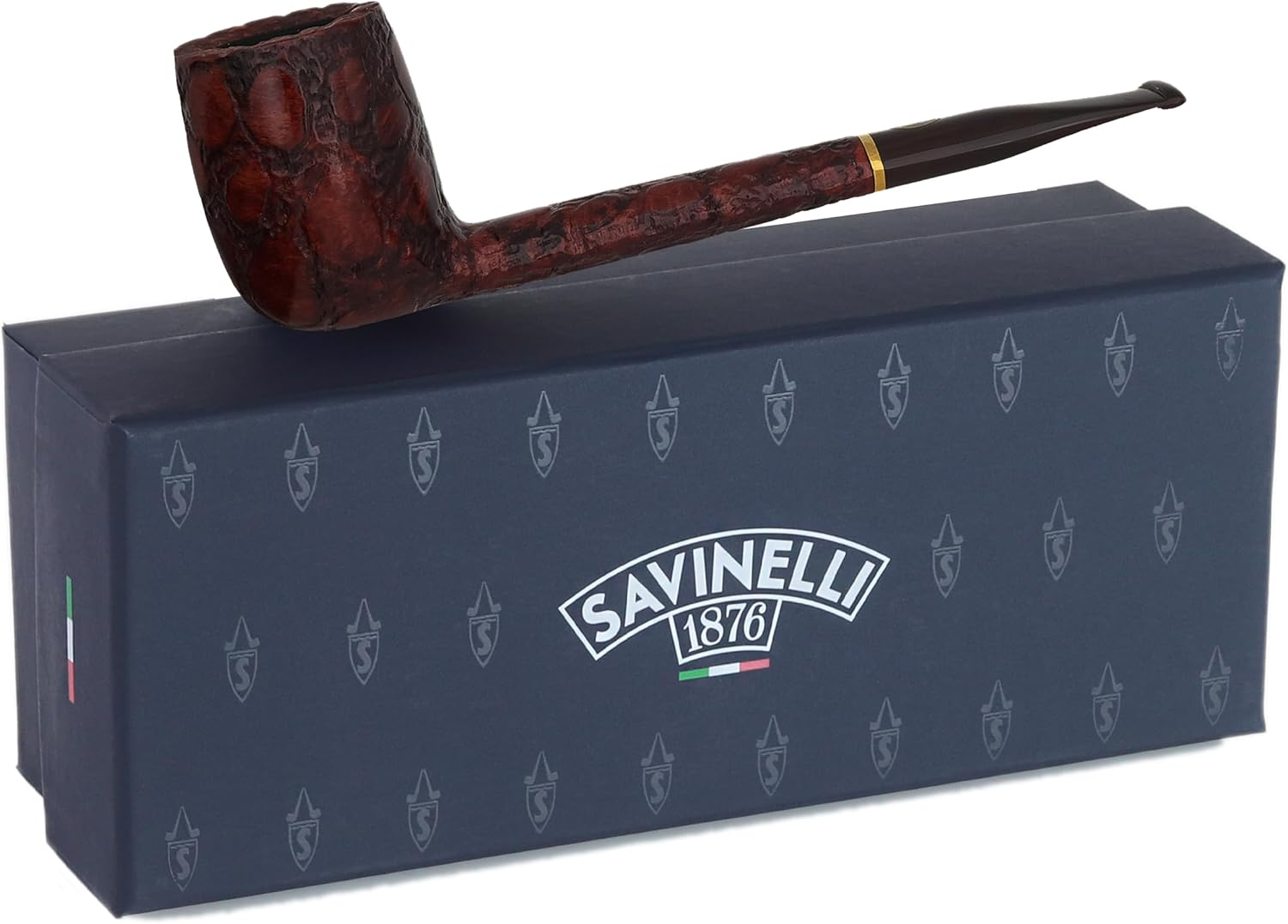 Savinelli Alligator Brown 804 Tobacco Pipe