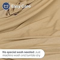 Vista 277 de Sábana encimera de bolsillo profundo, más suave que el algodón egipcio, 1 sábana encimera para colchón tamaño Queen