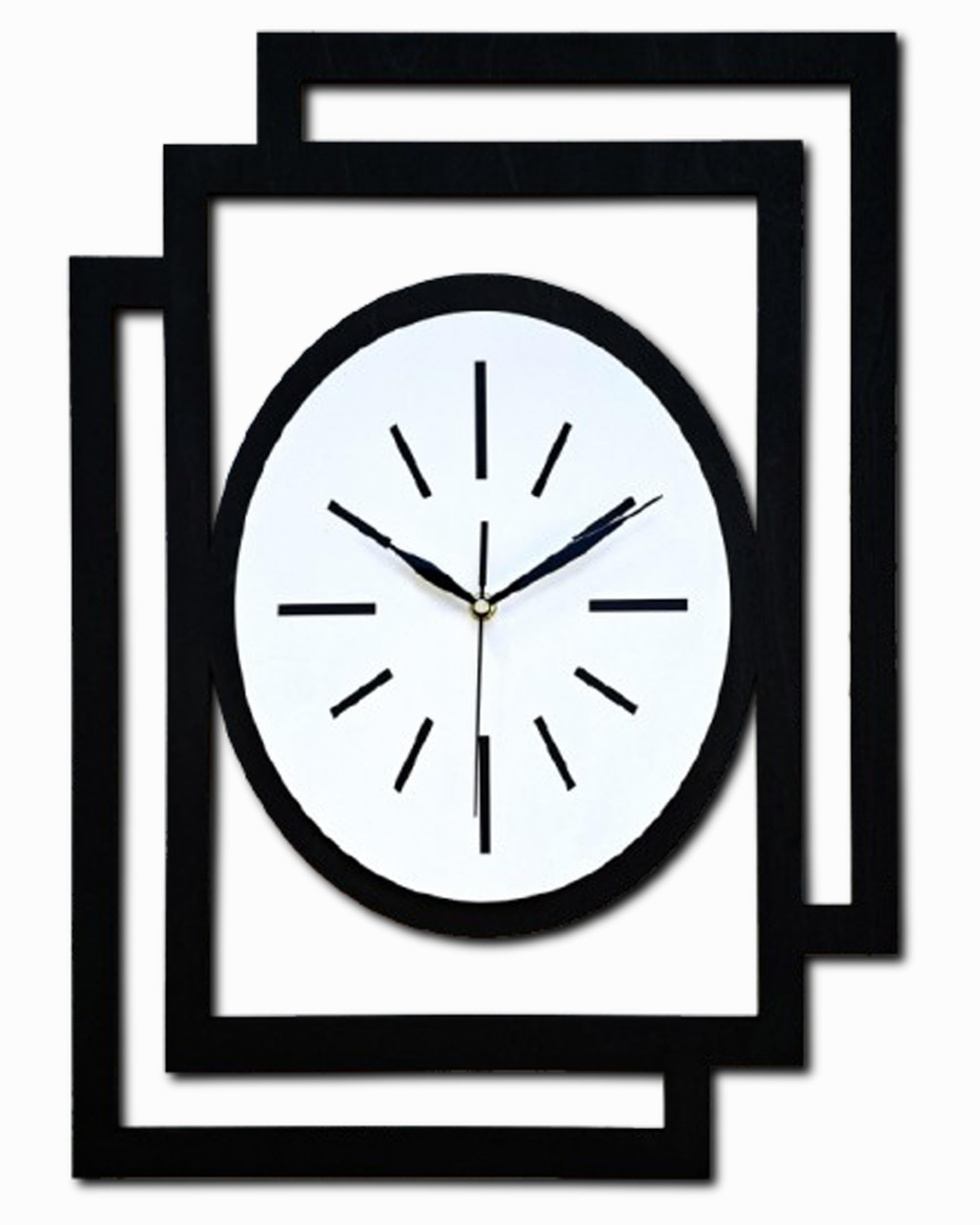 Grande horloge blanche moderne en bois pour décorer votre cuisine