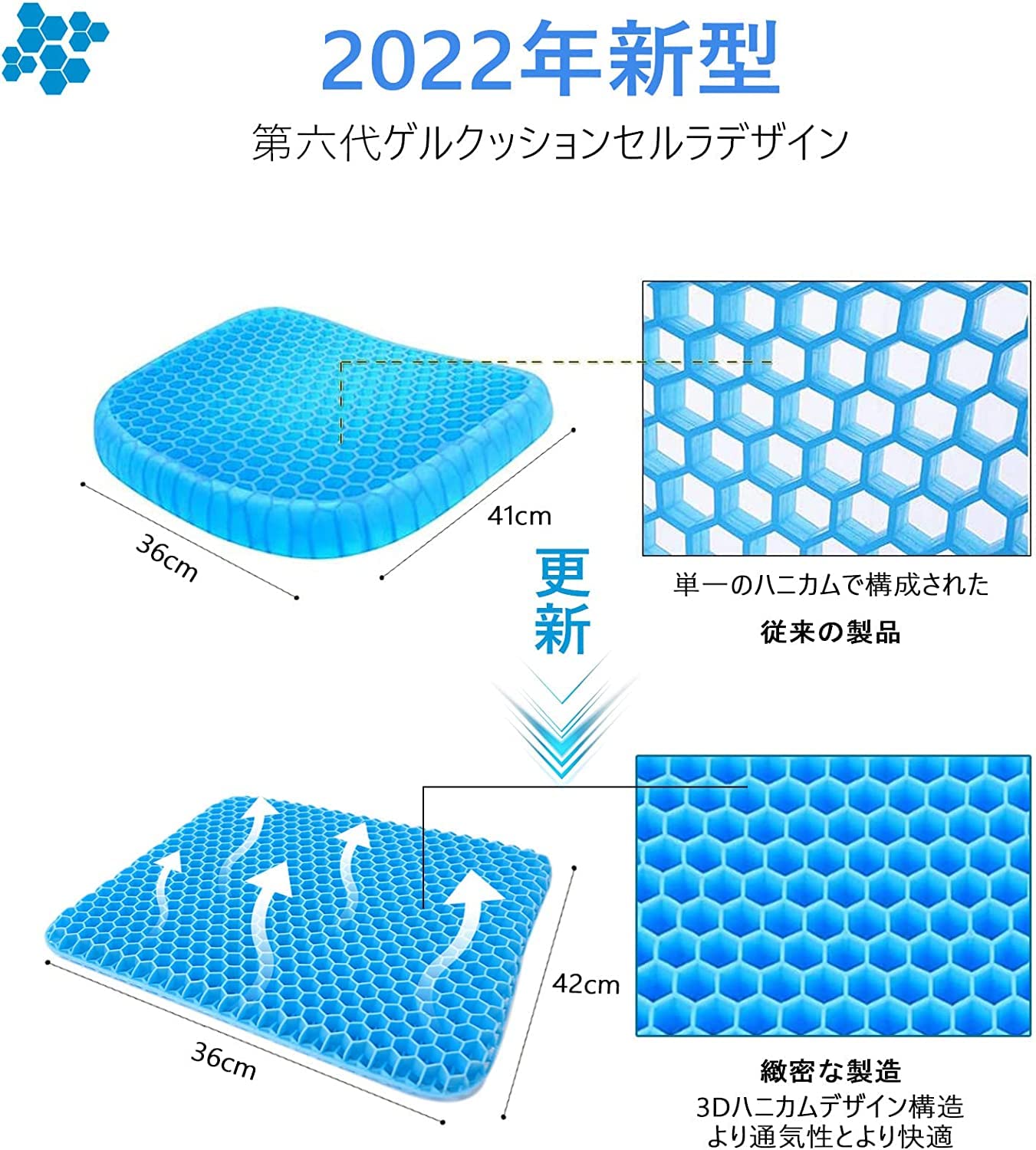 Amazon.co.jp: ゲルクッション ジェルクッション ブルーマジック