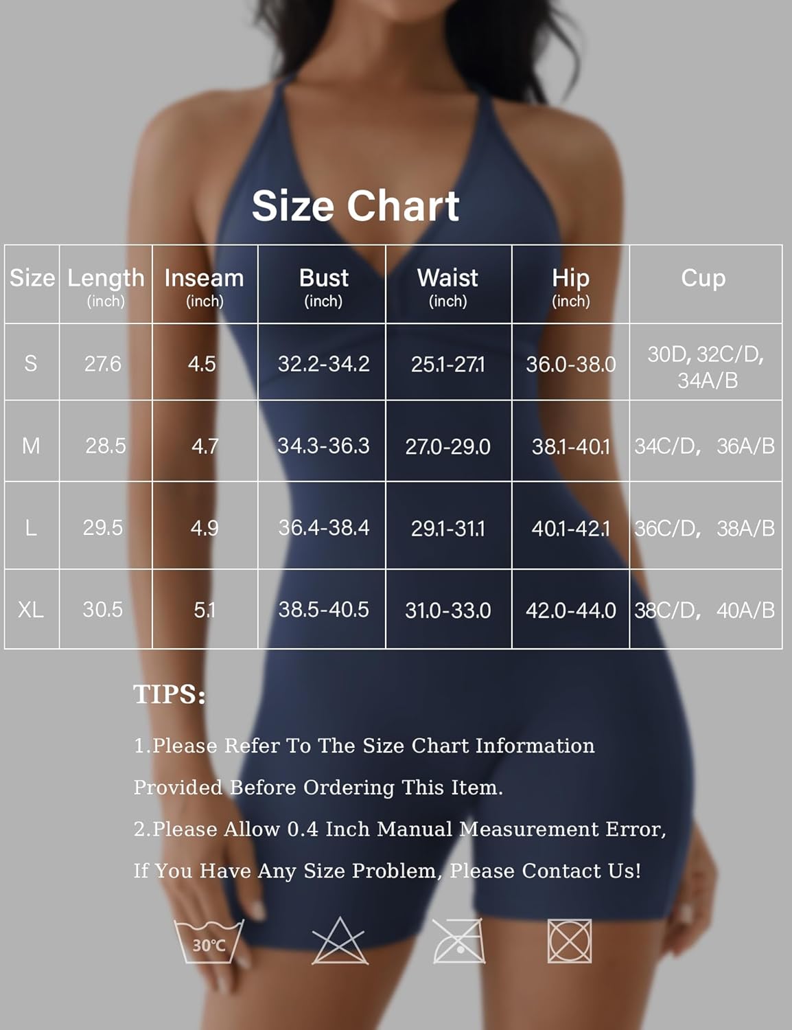 YEOREO Workout Jumpsuits Women Tummy Control Taylor V Neck Romper One Piece Sexy Backless Scrunch Butt Bodysuit - Image 6