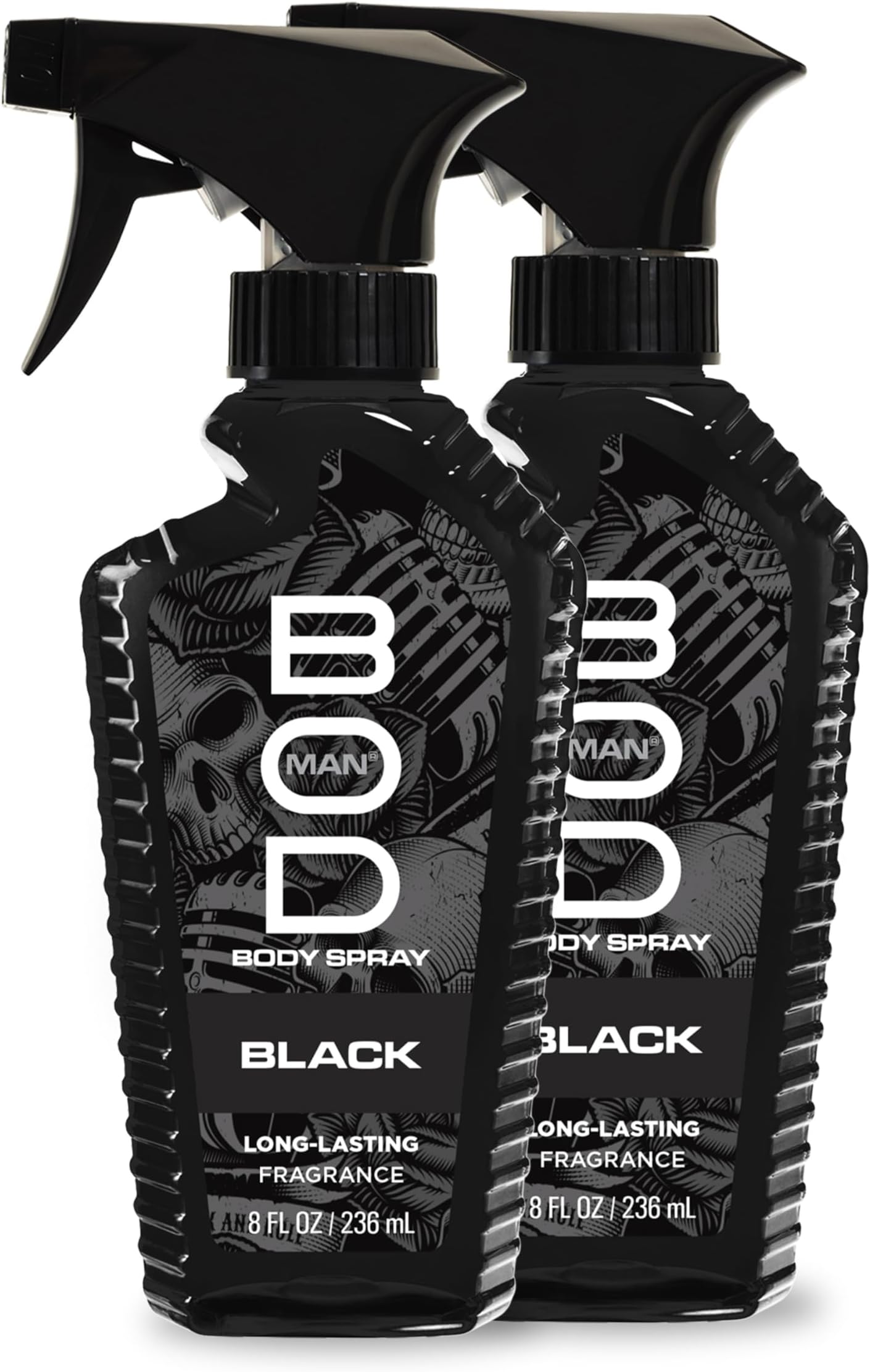 Fragrance Body Spray, Black, 8 fl oz (Pack of 2)