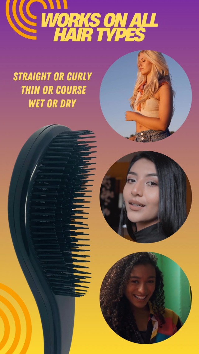 Amazon.com : Wave Detangling Brush Set for Curly Hair, Thick
