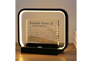 83-Element Periodic Table and Dimmable Desk Lamp