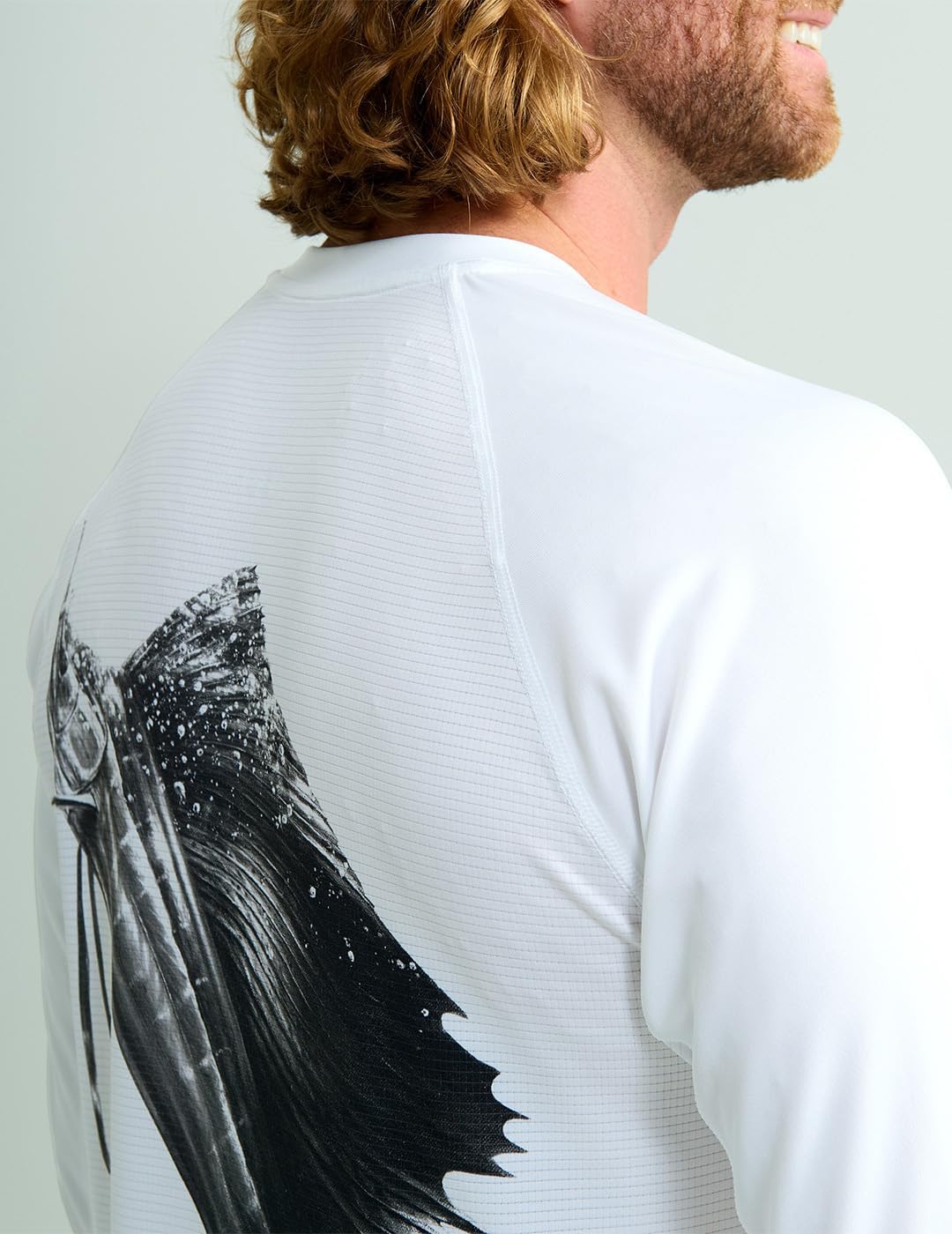 HUK Men's Kc Scott Patterned Icon Crew, Performance Long Sleeve Fishing Shirt