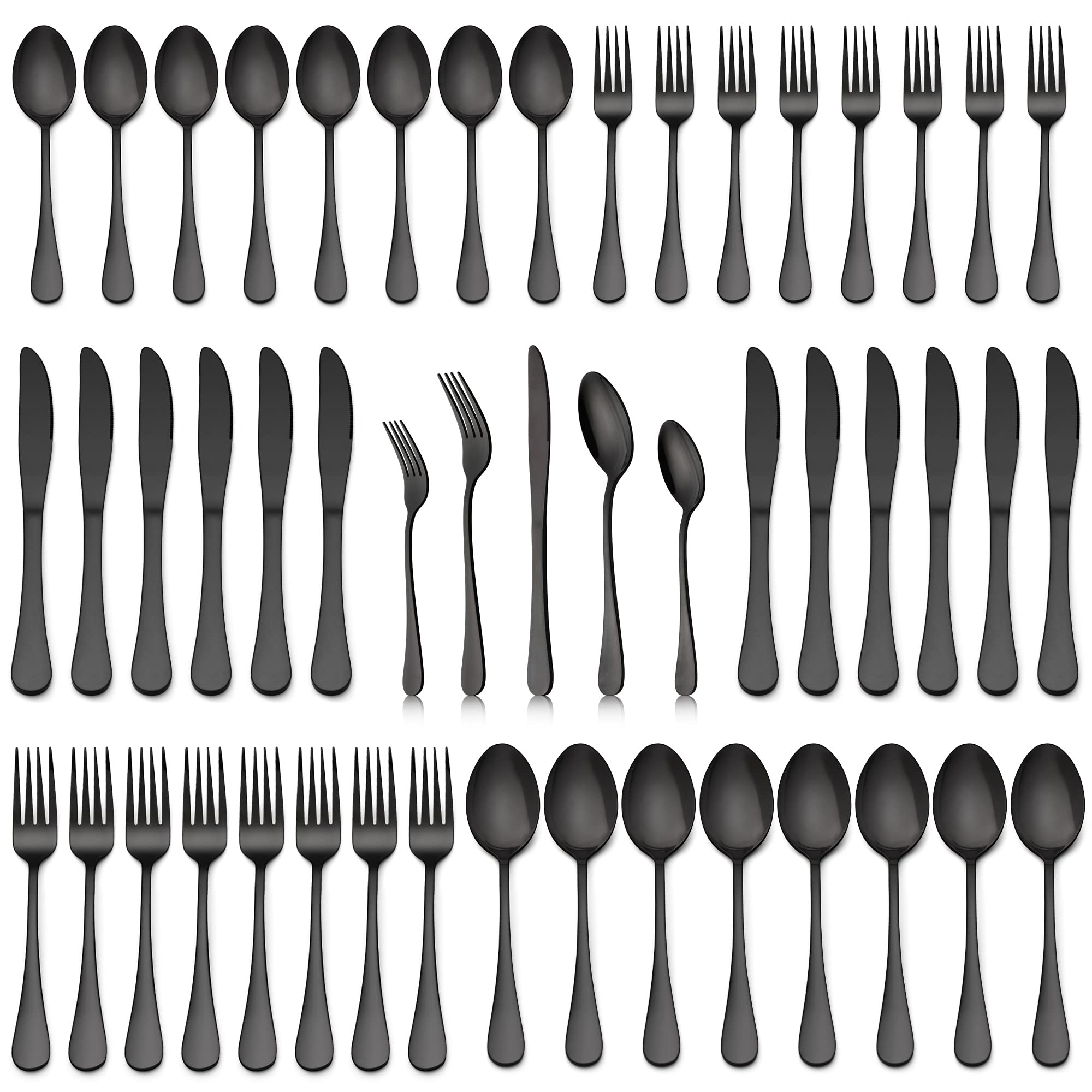 LIANYU Matte Gold Silverware Set for 8, 40 Piece Stainless Steel Flatware — Amazon image 10