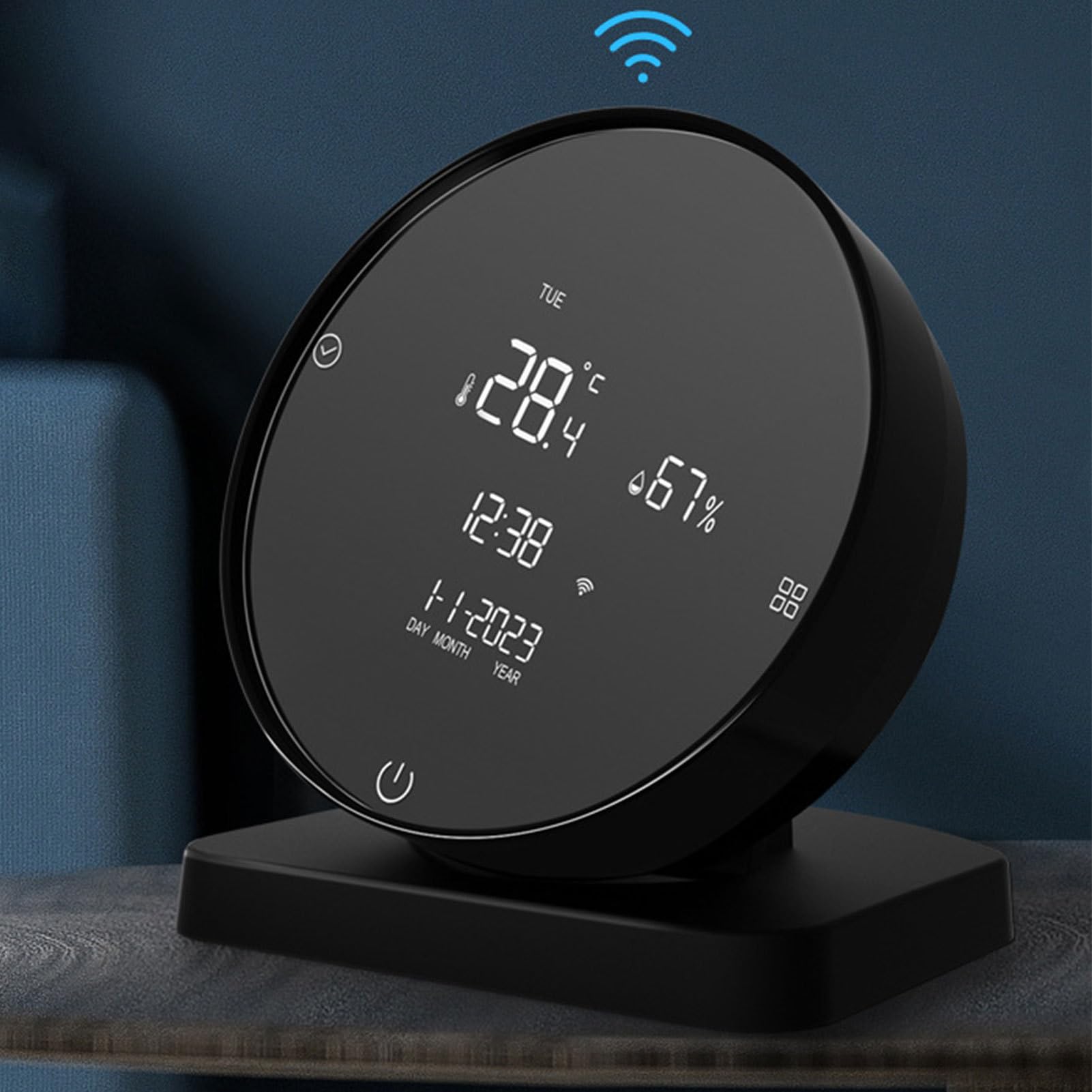 Misuratore di Umidità e Temperatura Termometro Igrometro per Ambiente | Controllo App Remoto e Indicatore WiFi di Precisione per Tracciamento