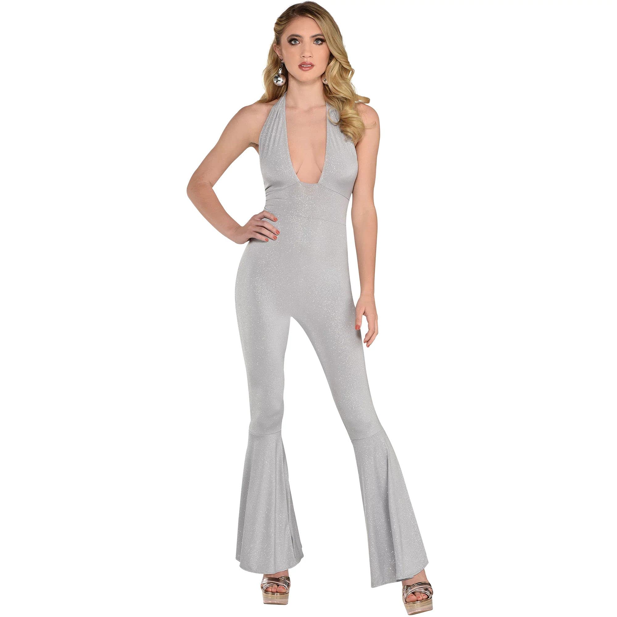amscanSilver Disco Jumpsuit