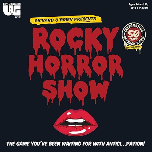 Miniatura 2 de University Games, Rocky Horror Show - Juego de fiesta, para amantes del espectáculo de imágenes de terror rocoso, a partir de 12 años