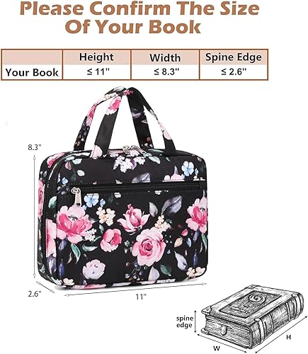 Miniatura 2 de Octsky Funda para la Biblia con asas, funda de transporte de la Biblia con cremallera para mujeres y niñas, funda de libro de la Biblia para niños,